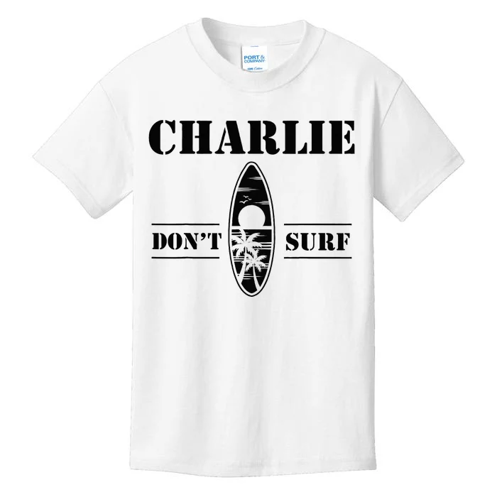 Charlie DonT Surf Military Vietnam Veteran Kids T-Shirt