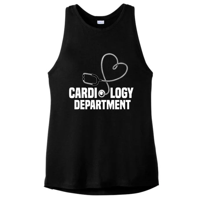 Cardiology Departt Stethoscope Heart Surgeons Surgery Meaningful Gift Ladies Tri-Blend Wicking Tank