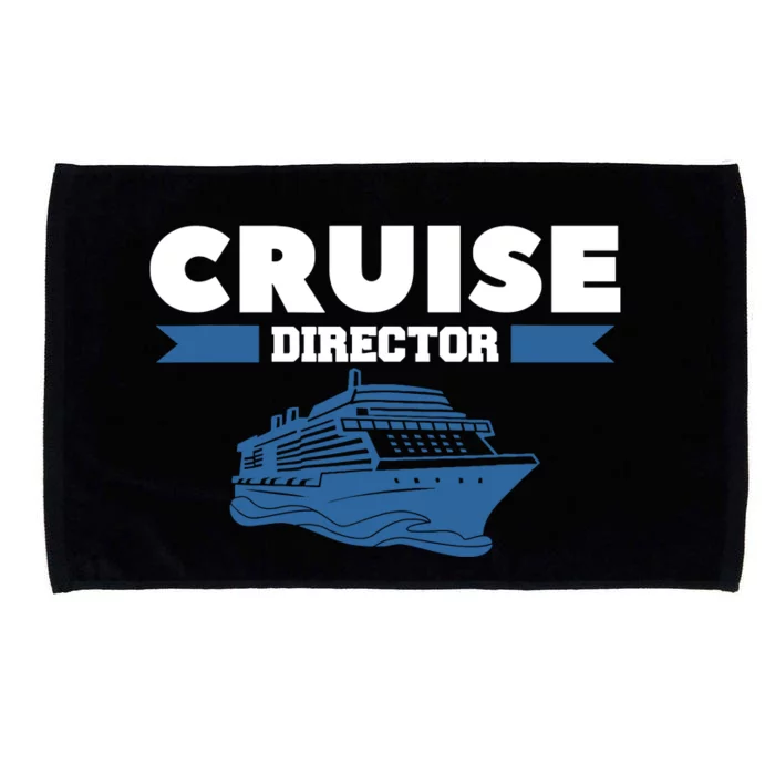 Cruise Director Ship Cruising Vacation Captain Microfiber Hand Towel