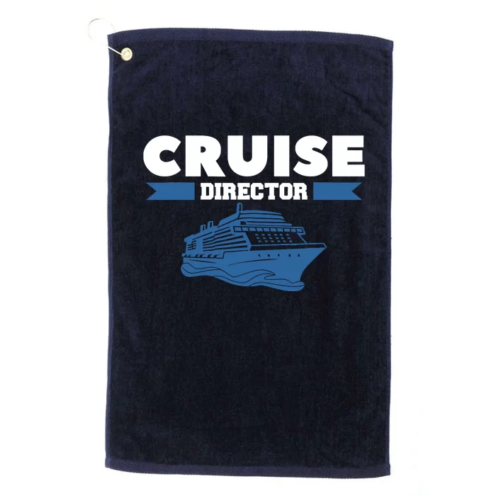 Cruise Director Ship Cruising Vacation Captain Platinum Collection Golf Towel