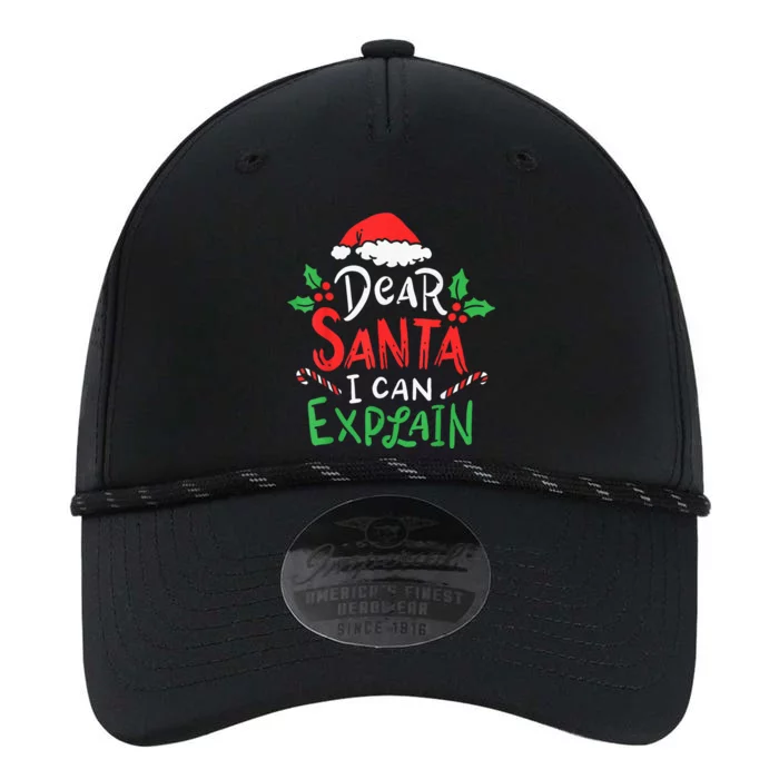 Christmas Dear Santa I Can Explain Funny Santa Claus Joke Performance The Dyno Cap