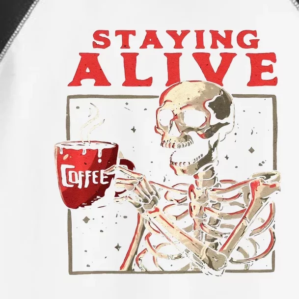 Coffee Drinking Skeleton Lazy DIY Halloween Costume Women Cute Toddler Fine Jersey T-Shirt