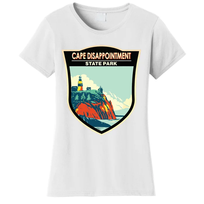 Cape Disappointment State Park Washington Badge Vintage Women's T-Shirt