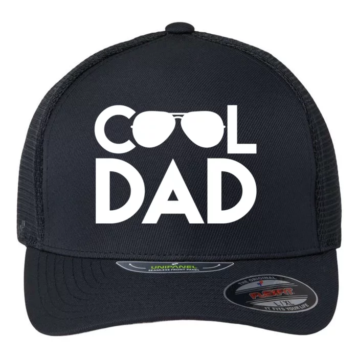 Cool Dad Sunglass Fathers Day Flexfit Unipanel Trucker Cap