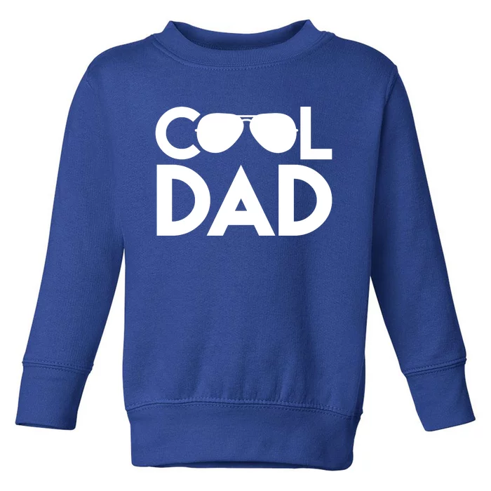 Cool Dad Sunglass Fathers Day Toddler Sweatshirt