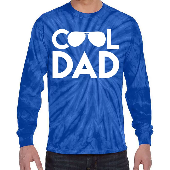 Cool Dad Sunglass Fathers Day Tie-Dye Long Sleeve Shirt