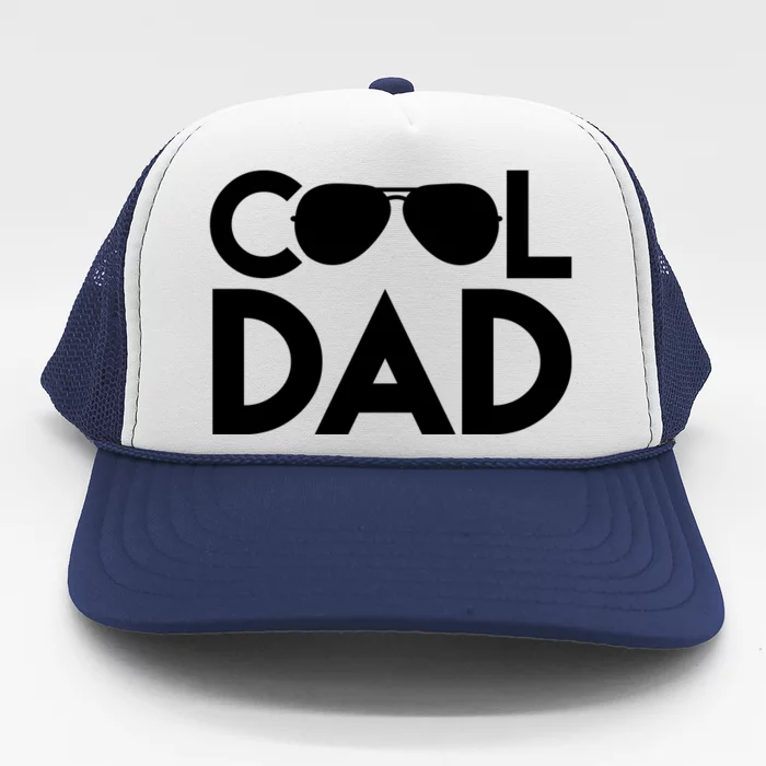 Cool Dad Sunglass Fathers Day Trucker Hat