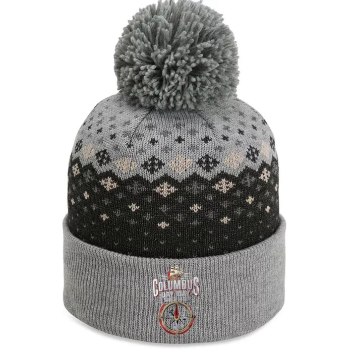 Columbus Day Since 1492 NavigatorS Pride The Baniff Cuffed Pom Beanie