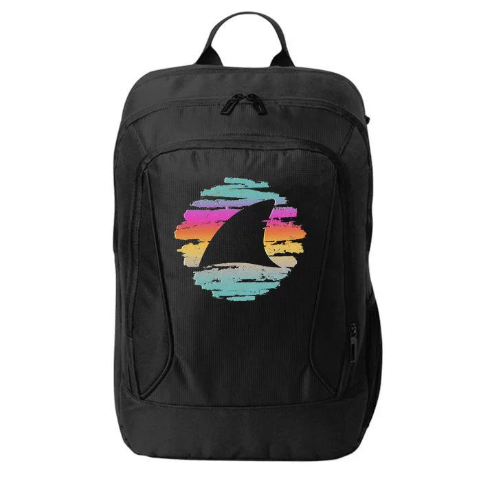 Colorful Distressed Shark Fin City Backpack