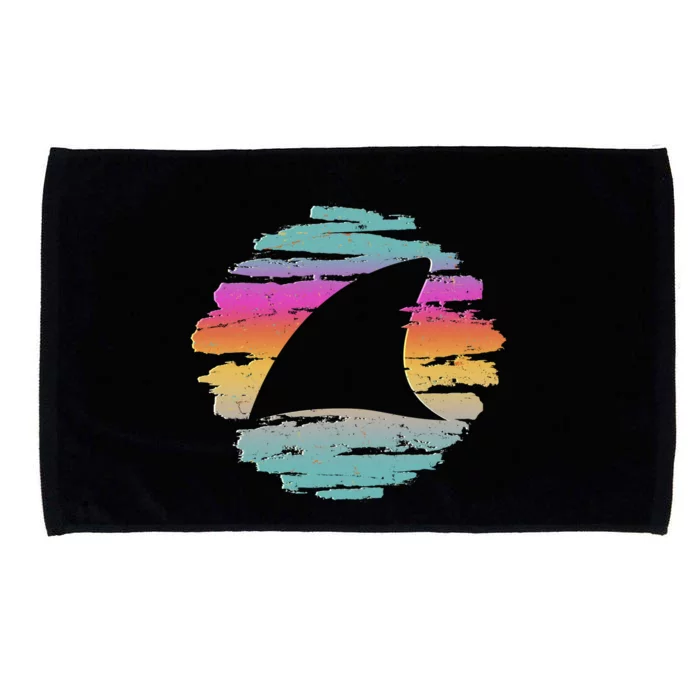 Colorful Distressed Shark Fin Microfiber Hand Towel