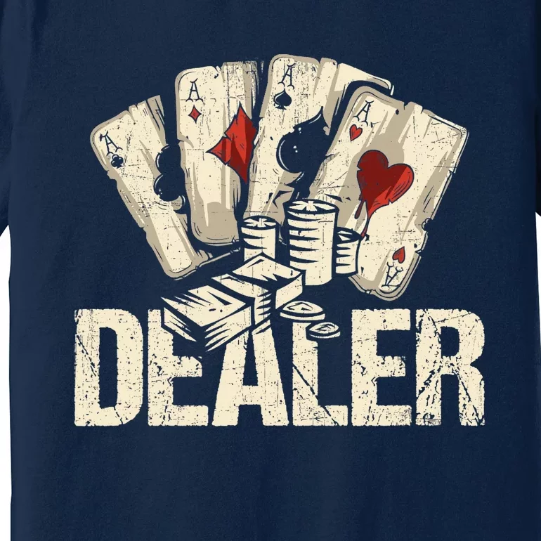 Casino Dealer Shirt Poker Dealer Shirt Costume Accessories Premium T-Shirt