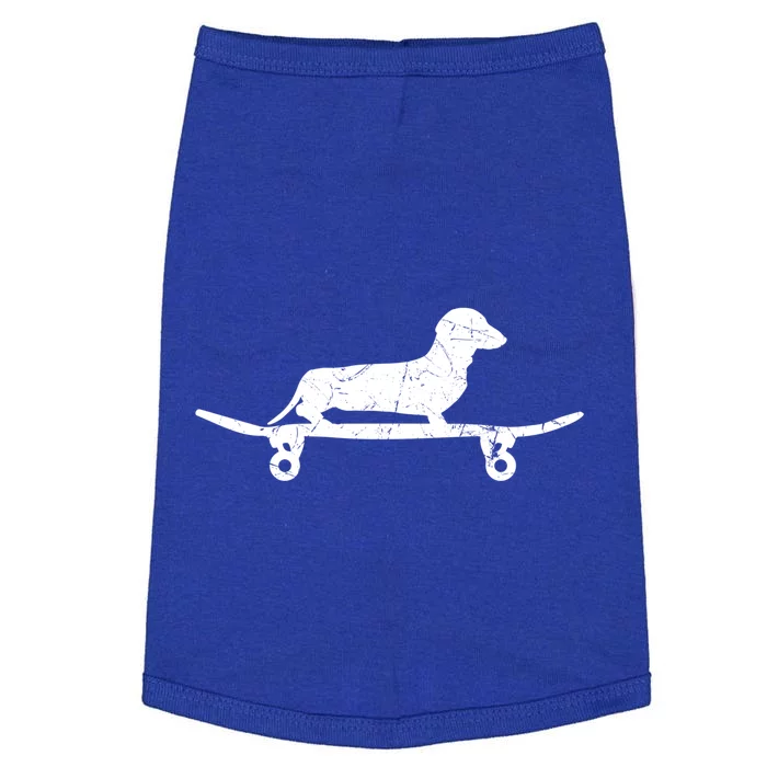 Cool Dachshund Skateboard Sausage Dog Lover Gift Doggie Tank