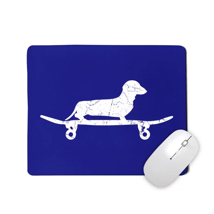 Cool Dachshund Skateboard Sausage Dog Lover Gift Mousepad