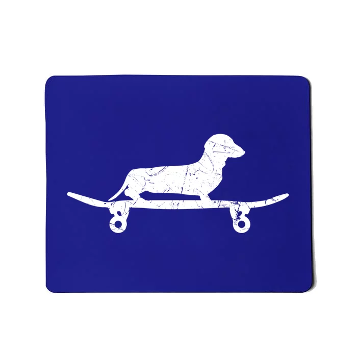 Cool Dachshund Skateboard Sausage Dog Lover Gift Mousepad