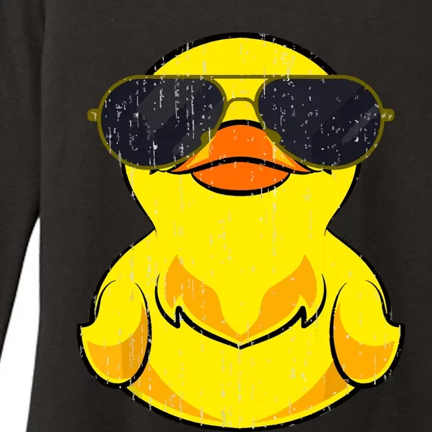 Cool Duckie Sunglasses Duckling Funny Ducky Rubber Duck Womens CVC Long Sleeve Shirt