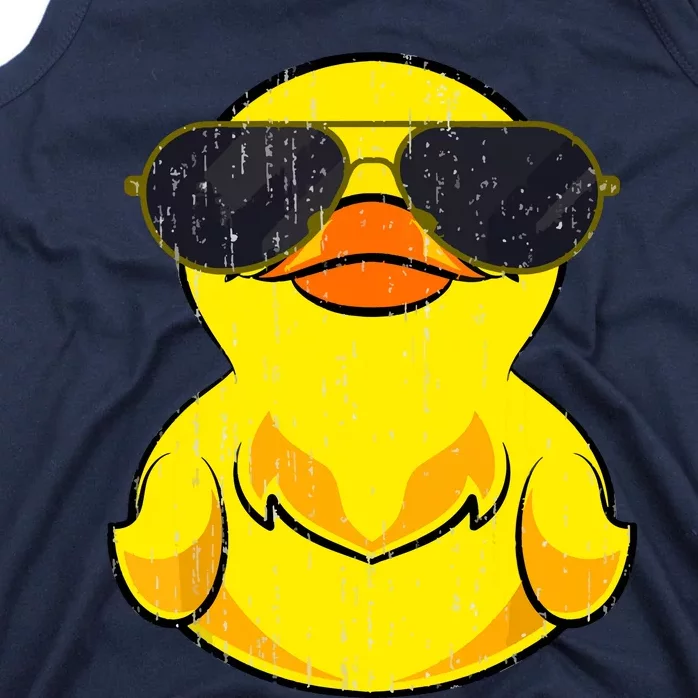 Cool Duckie Sunglasses Duckling Funny Ducky Rubber Duck Tank Top