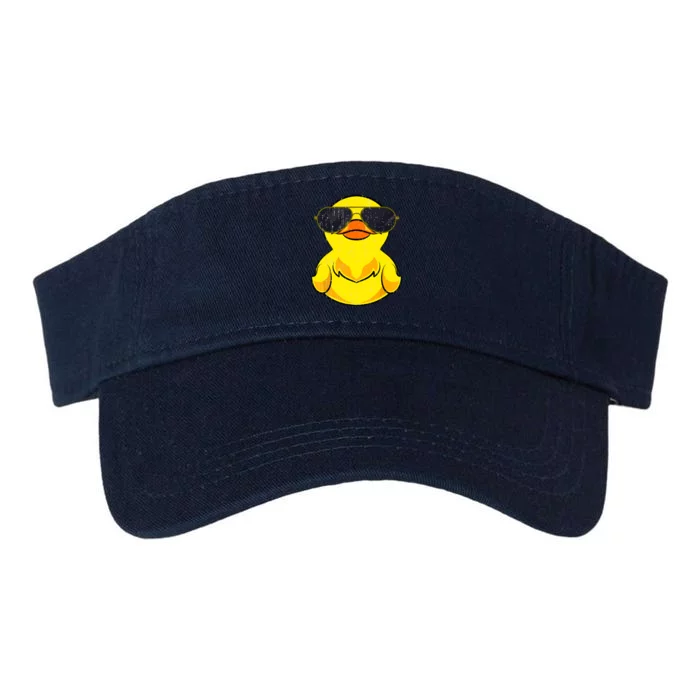 Cool Duckie Sunglasses Duckling Funny Ducky Rubber Duck Valucap Bio-Washed Visor