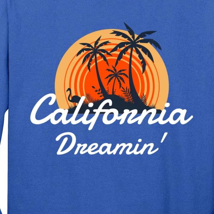 California Dreamin' Sunset Venice Beach Summer Surf La Gift Tall Long Sleeve T-Shirt