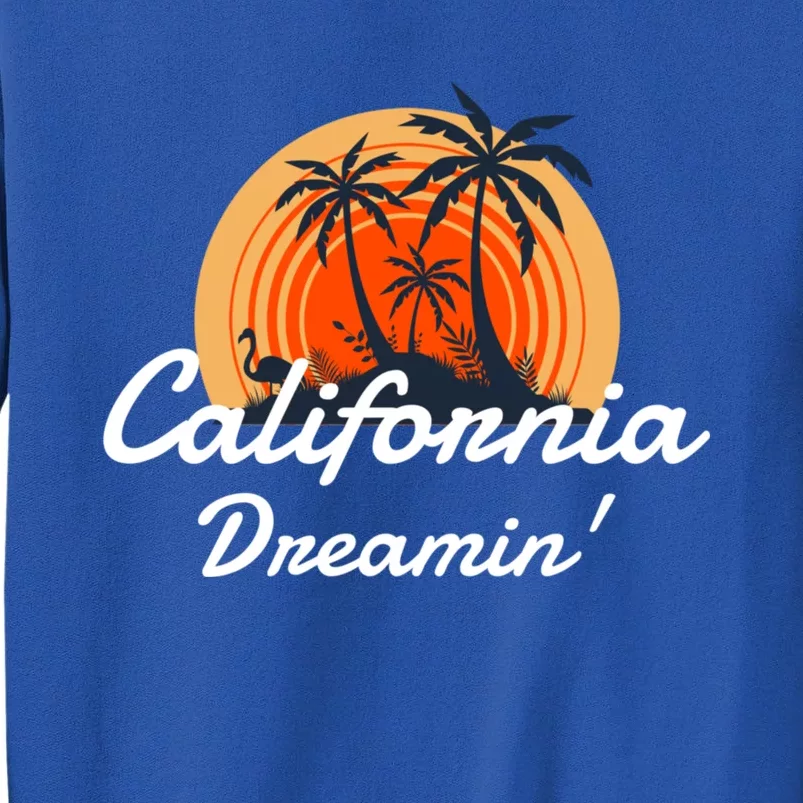 California Dreamin' Sunset Venice Beach Summer Surf La Gift Tall Sweatshirt