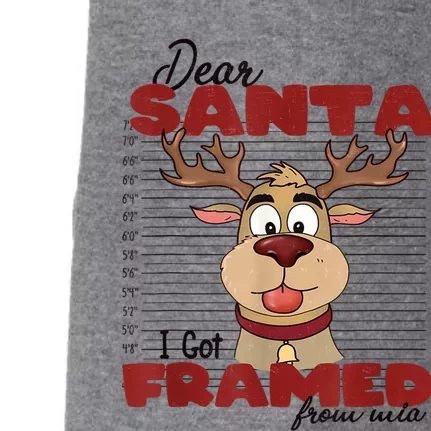 Christmas Dear Santa I Framed Funny Xmas Gift Doggie 3-End Fleece Hoodie