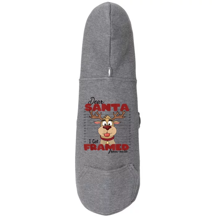 Christmas Dear Santa I Framed Funny Xmas Gift Doggie 3-End Fleece Hoodie