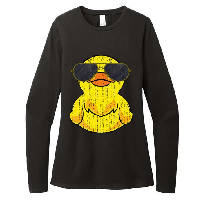 Cool Duckie Sunglasses Duckling Funny Ducky Rubber Duck Womens CVC Long Sleeve Shirt