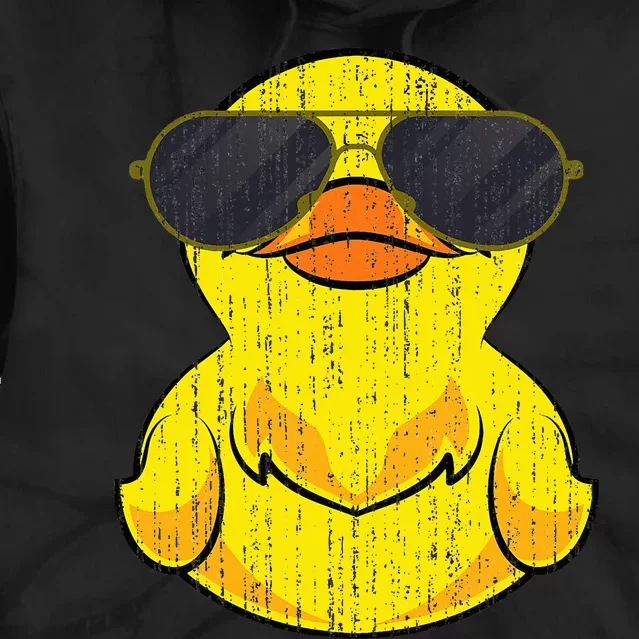 Cool Duckie Sunglasses Duckling Funny Ducky Rubber Duck Tie Dye Hoodie