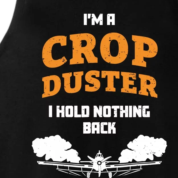 Crop Duster Sarcastic Adult Humor Funny Farting Joke Ladies Tri-Blend Wicking Tank