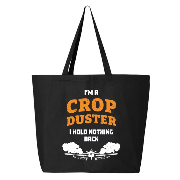 Crop Duster Sarcastic Adult Humor Funny Farting Joke 25L Jumbo Tote