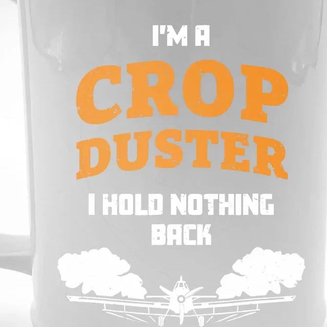 Crop Duster Sarcastic Adult Humor Funny Farting Joke Front & Back Beer Stein