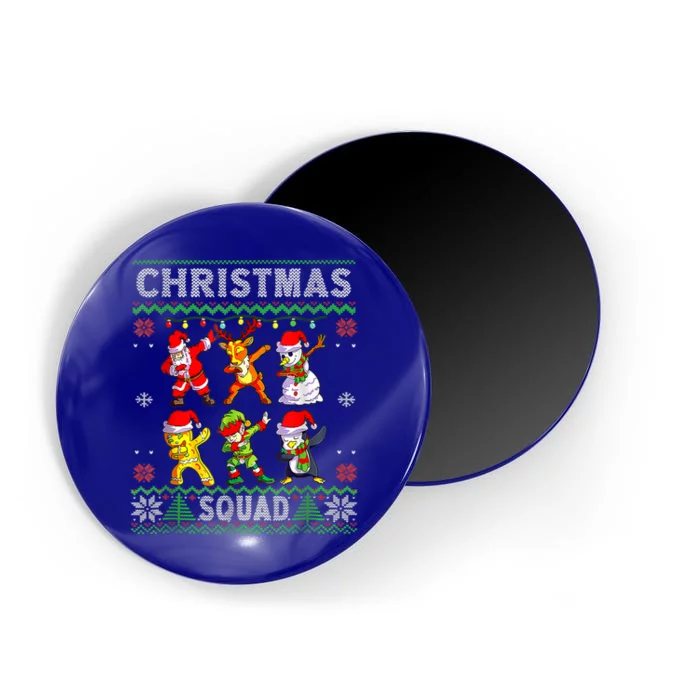 Christmas Dab Santa Friends Matching Family Christmas Squad Gift Magnet