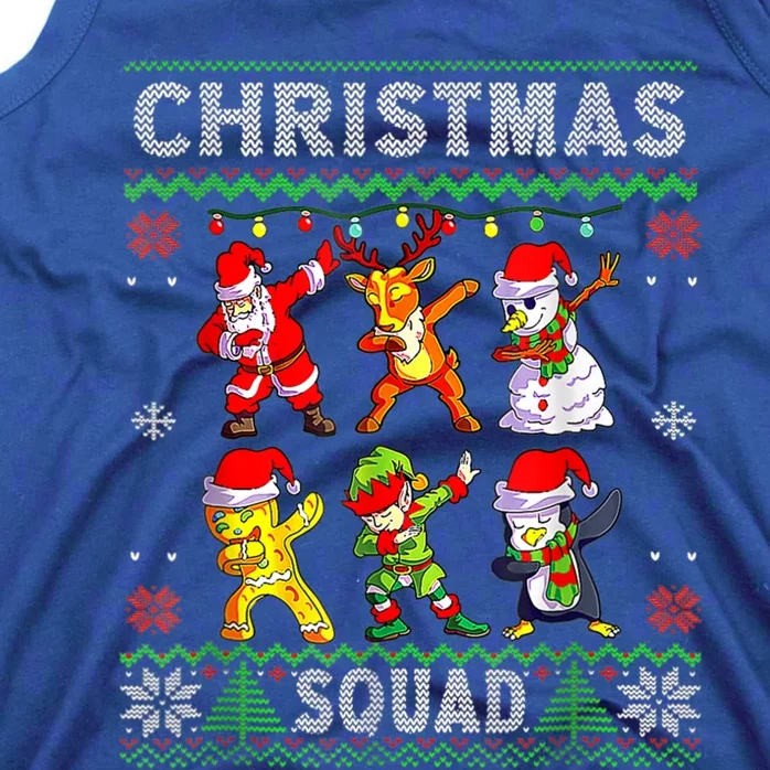 Christmas Dab Santa Friends Matching Family Christmas Squad Gift Tank Top