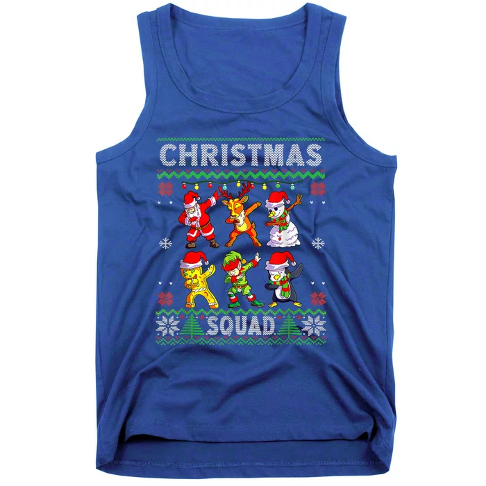 Christmas Dab Santa Friends Matching Family Christmas Squad Gift Tank Top