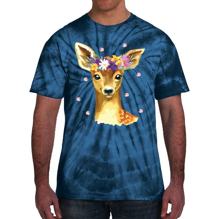 Cute Deer Shirts Fawn Deer Costume Deer Tie-Dye T-Shirt