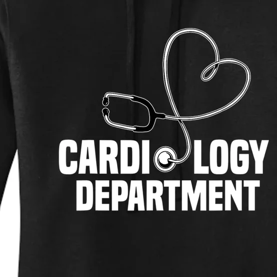 Cardiology Department Stethoscope Heart Surgeons Surgery Women's Pullover Hoodie