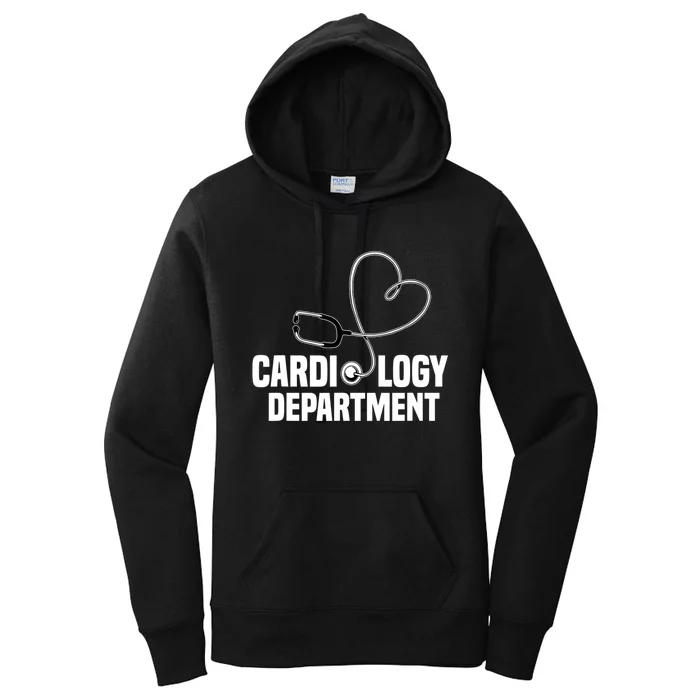 Cardiology Department Stethoscope Heart Surgeons Surgery Women's Pullover Hoodie