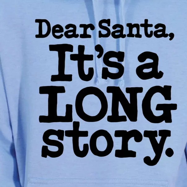 Christmas Dear Santa Its A Long Story Gift Unisex Surf Hoodie