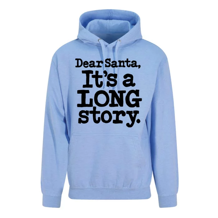 Christmas Dear Santa Its A Long Story Gift Unisex Surf Hoodie