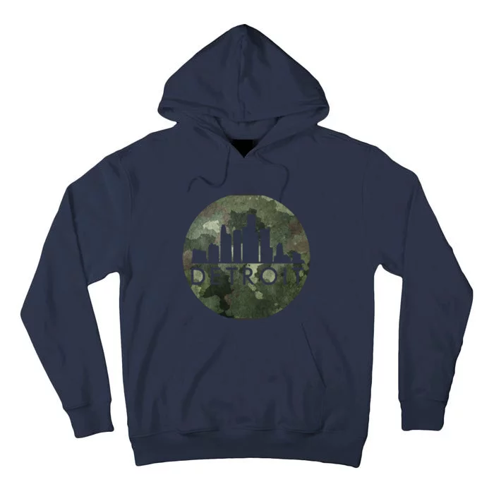 Camo Detroit Skyline Logo Tall Hoodie