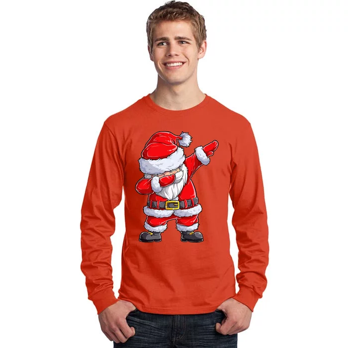 Christmas Dabbing Santa Claus Funny Xmas Dab Cute Tall Long Sleeve T-Shirt