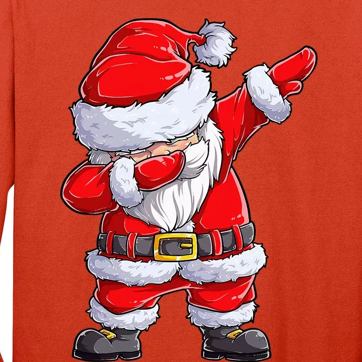 Christmas Dabbing Santa Claus Funny Xmas Dab Cute Tall Long Sleeve T-Shirt