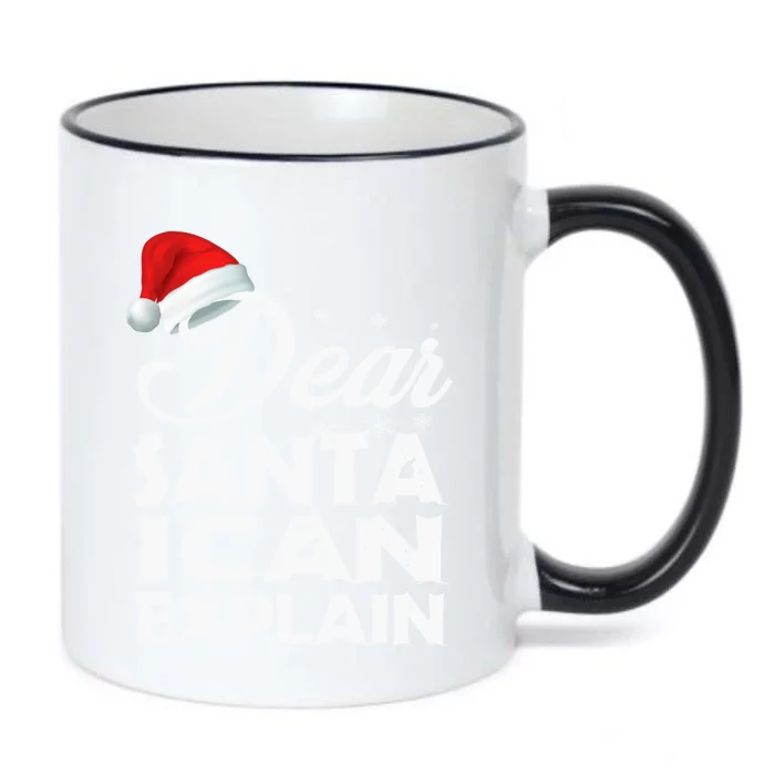 Christmas Dear Santa I Can Explain Funny Santa Claus Xmas Cute Gift Black Color Changing Mug