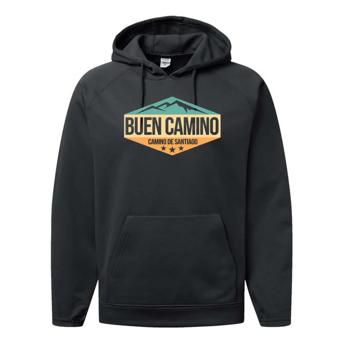 Camino de Santiago Way of St. James Performance Fleece Hoodie