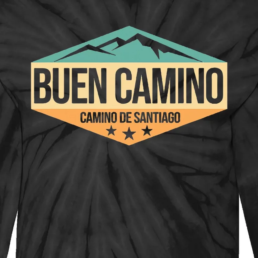 Camino de Santiago Way of St. James Tie-Dye Long Sleeve Shirt