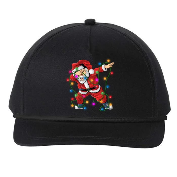 Christmas Dabbing Santa Gift Snapback Five-Panel Rope Hat