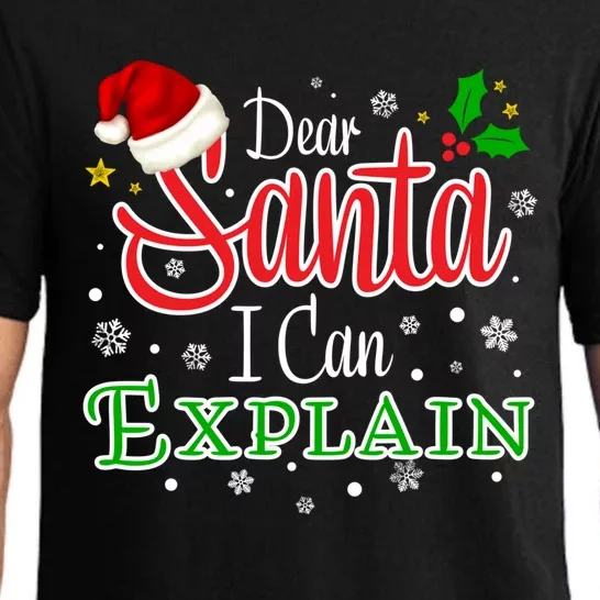 Christmas Dear Santa I Can Explain Funny Santa Claus Joke Meaningful Gift Pajama Set