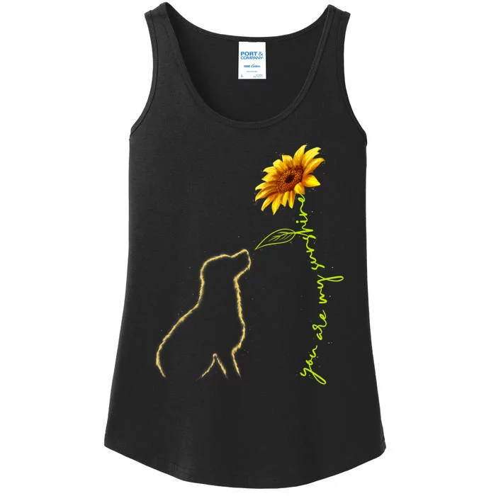 Cute Dog Shirt, You Are My Sunshine Dog Lover TShirt Ladies Essential Tank