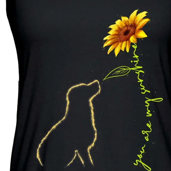 Cute Dog Shirt, You Are My Sunshine Dog Lover TShirt Ladies Essential Flowy Tank