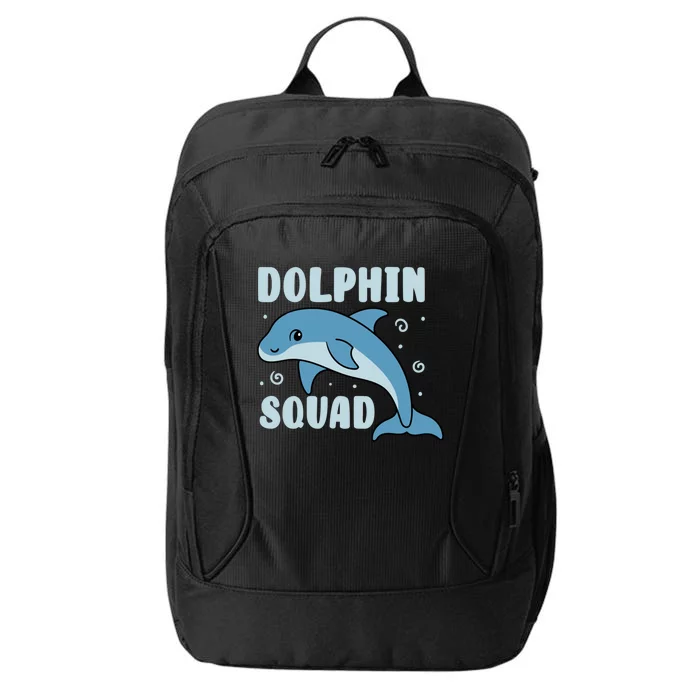 Cute Dolphin Squad Sea Animal Nature Gift City Backpack