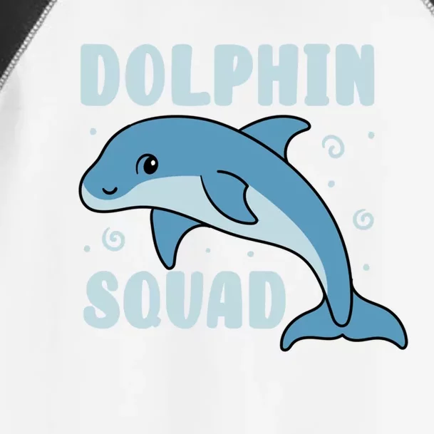 Cute Dolphin Squad Sea Animal Nature Gift Toddler Fine Jersey T-Shirt